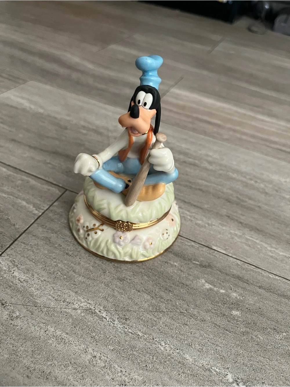 LENOX Disney PRACTICE WITH GOOFY Baseball Jewelry TREASURE BOX Trinket LN!!